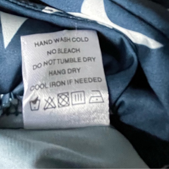 New! Superdown Miranda Blue/White Star Print Allover Track Pants 35384 - Picture 10 of 11